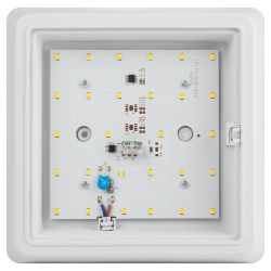 Светильник ЖКХ светодиодный ЭРА SPB-302-2-4K-10 IP40 10Вт 4000К 170 с акустическим датчиком квадрат накладной | Светильники ЖКХ IP40 и IP44