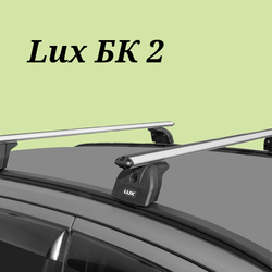 Багажник  "LUX" с дугами 1,2 м  аэро для Mitsubishi Pajero Sport III 2016-... г.в. с интегр. рейл.