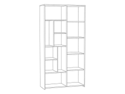 Трувор шкаф-стеллаж 13.206 Дуб Гранж Песочный/Интра