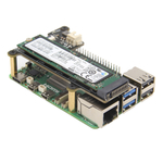 Верхний переходной адаптер x1001 для Raspberry pi 5 c Pcie на M.2 Key-M NVMe SSD