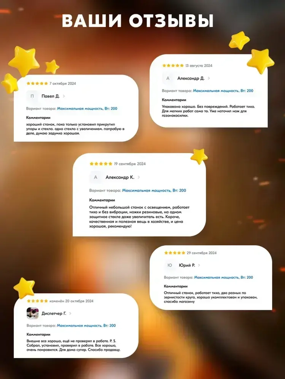 Точильный станок элетрический ТС-15А-200 Вихрь ( 200 Вт, 2950 об/мин, круг 150мм, 1 год гарантии)