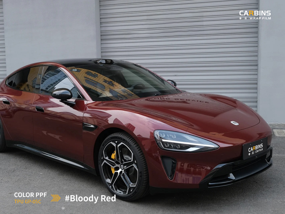 Carbins Color PPF Bloody Red GP05C красная бордовая цветная полиуретановая защитная антигравийная пленка