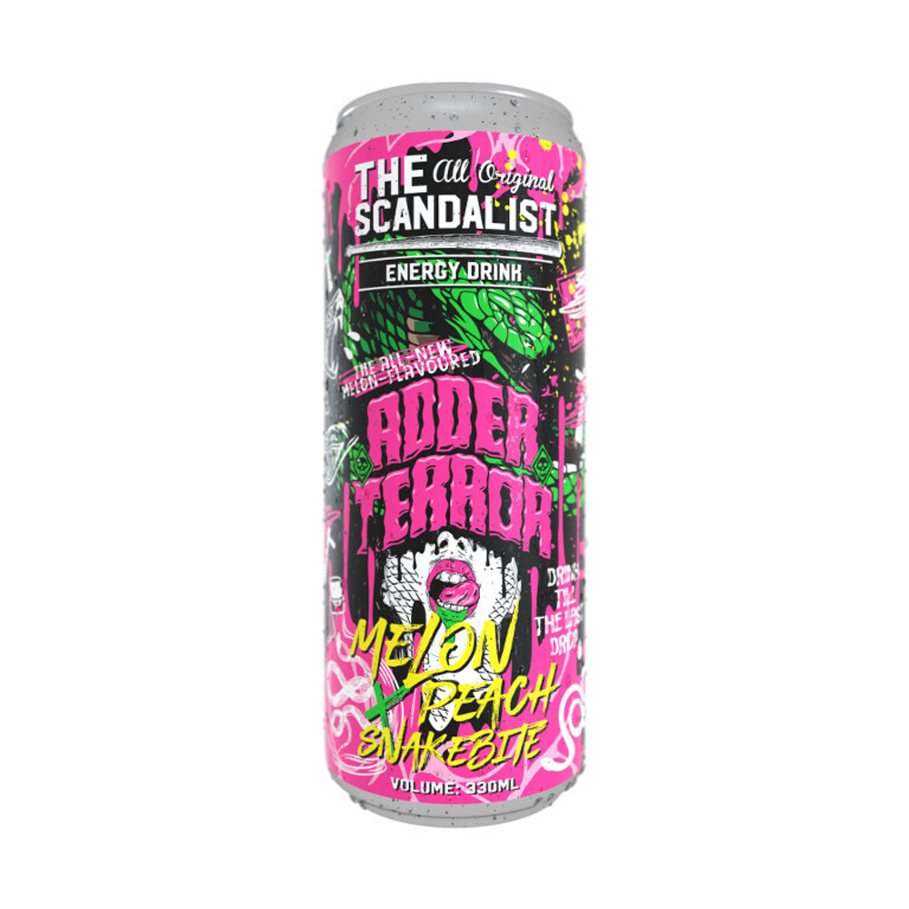 The Scandalist ENERGY DRINK Adder Terror (Дыня, персик) 330мл (уп.6)