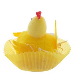 GAEM Фигурка декоративная "Цыпленок в гнезде", L6 W6 H7 см, 2в.