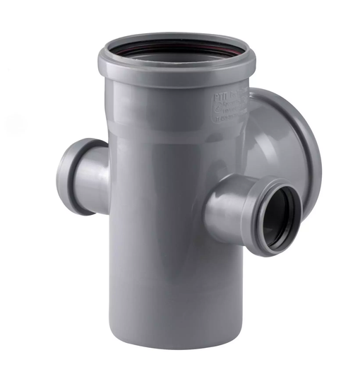 Крестовина двухплоскостная, левая/правая ВК ПП 110/110/50/50х87, короб, серый,РТП (20/1)