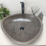 Раковина из речного камня RS-61728 (63*56*15)