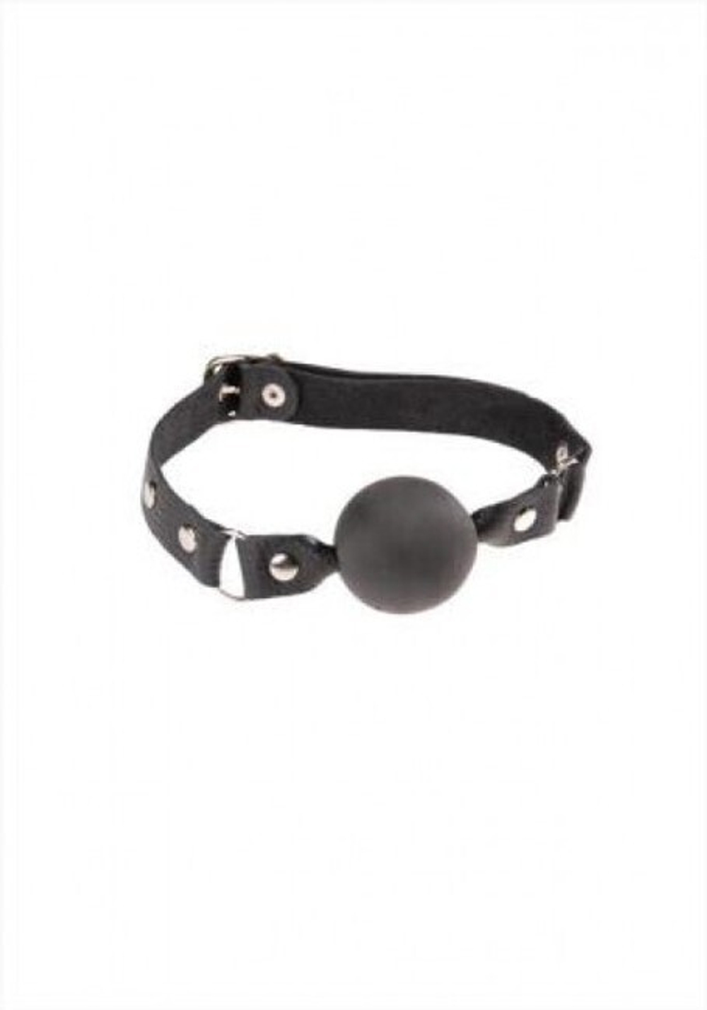 Кляп из натуральной кожи Le Frivole (Цвет: черный)