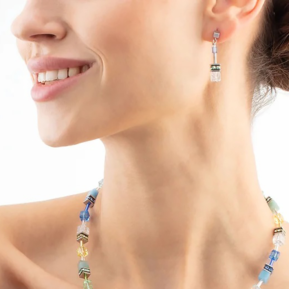 Серьги Coeur de Lion Aqua-Green 4905/21-2005