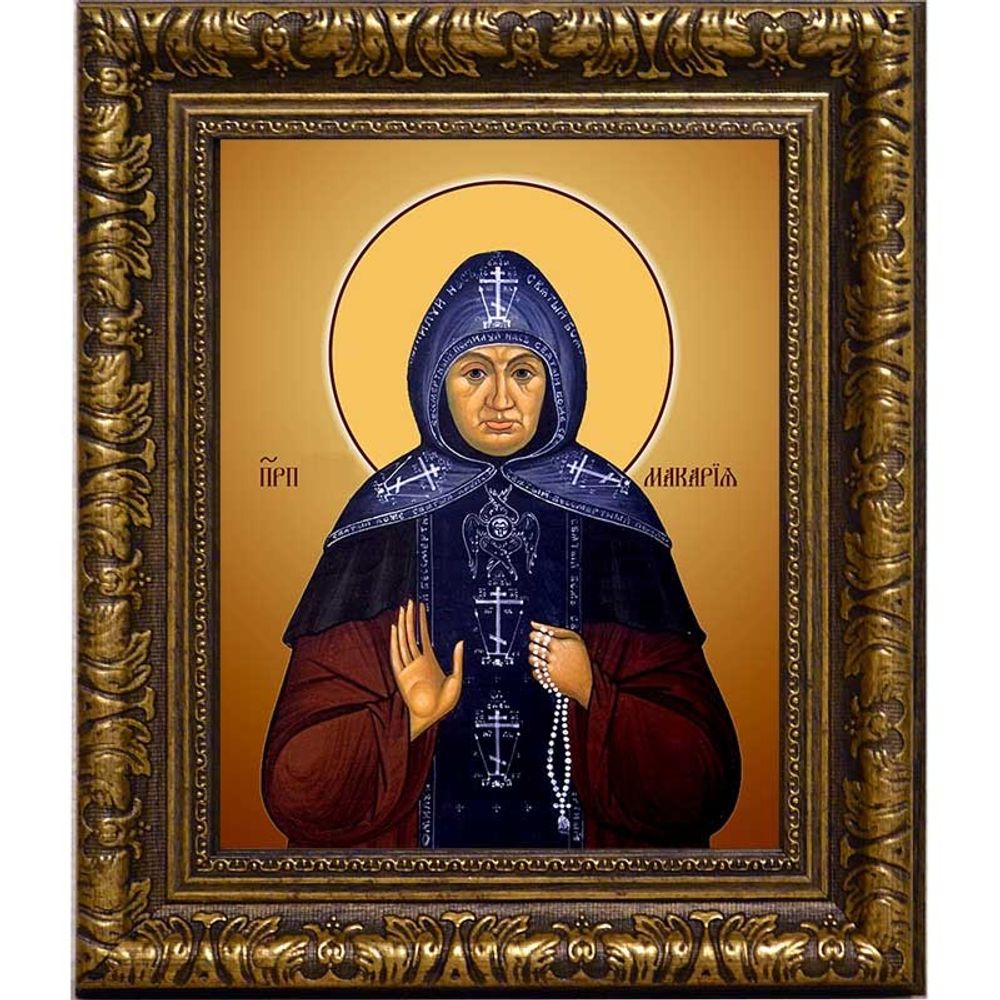 Макария (Феодосия Артемьева) преподобная старица. Икона на холсте.