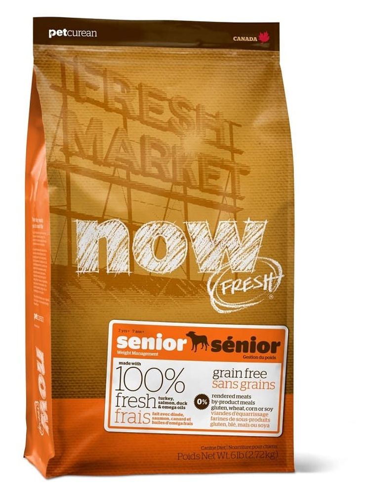 Now Fresh 2,72кг корм для взрослых собак, беззерновой, с индейкой, уткой и овощами (контроль веса)