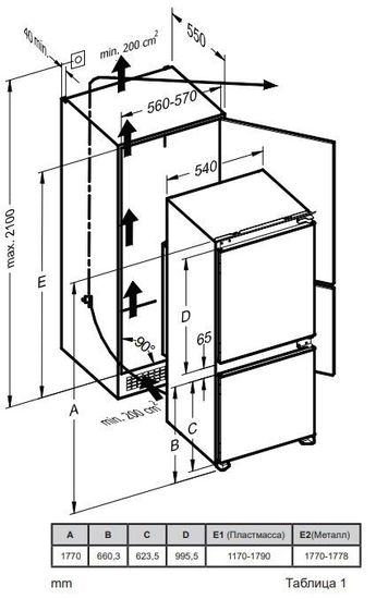 Встраиваемый холодильник Zigmund & Shtain BR 08.1781 SX