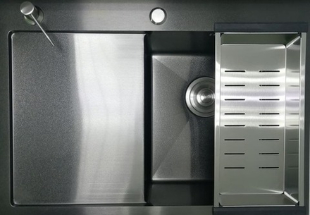 Мойка AVINA 680*480*230 черный сатин R