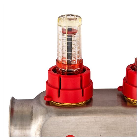 Группа коллекторная ONDO нерж сталь 5 вых. с автомат. воздухоотвод., расход. и термостат. клапанами купить в Москве и Московской области по низкой цене с доставкой по России — (2) Группа коллекторная ONDO нерж сталь 5 вых. с автомат. воздухоотвод., расход. и термостат. клапанами — (2)