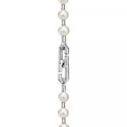 Браслет из серебра с жемчугом, Tiffany 💠Hard Wear Pearl Lock
