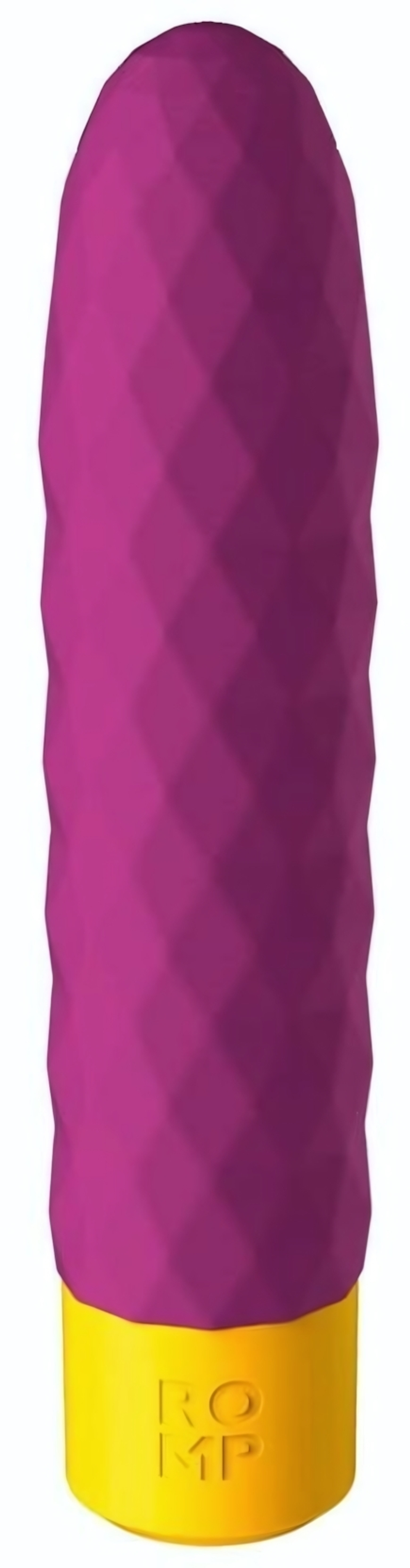 Лиловый рельефный мини-вибростимулятор Romp Beat - 15 см. (Цвет: лиловый)