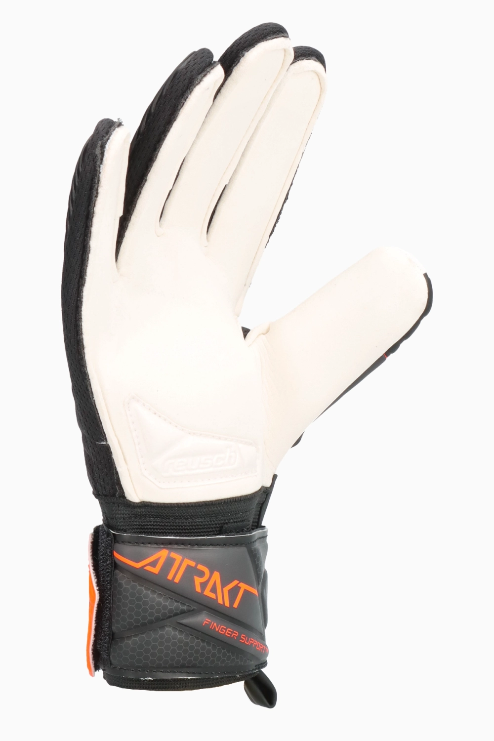 Вратарские перчатки Reusch Attrakt Advance Finger Support Junior - черный