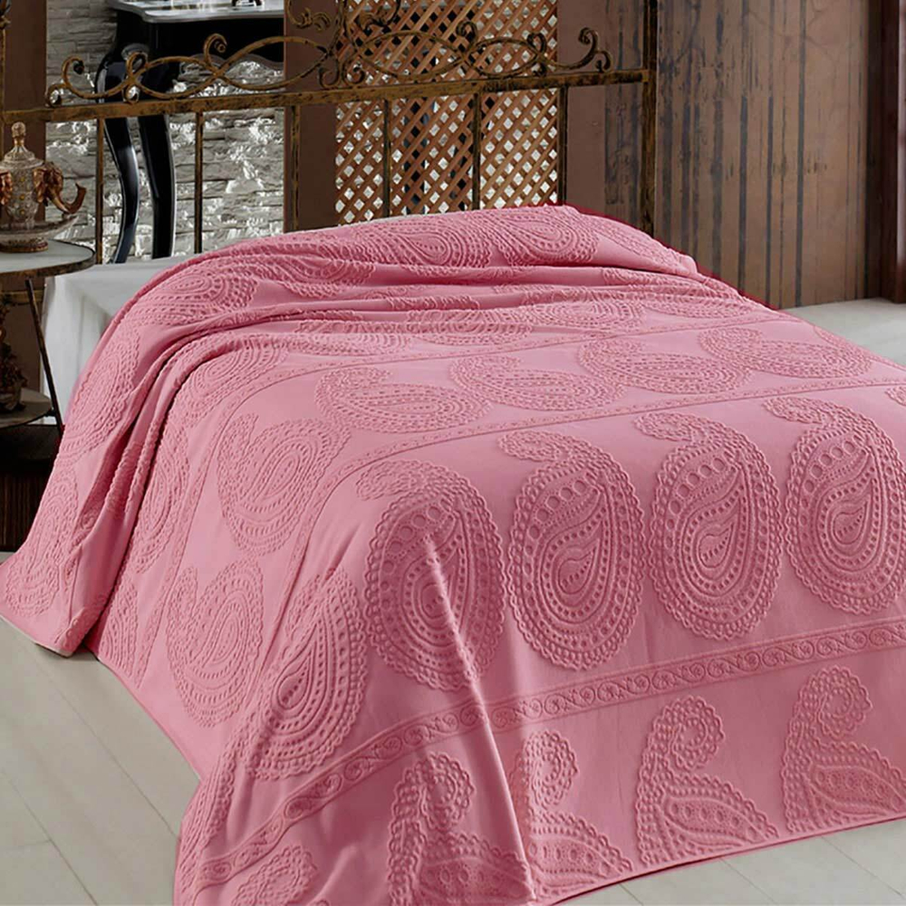 Покрывало 200x220 Arya home Misley сухая роза