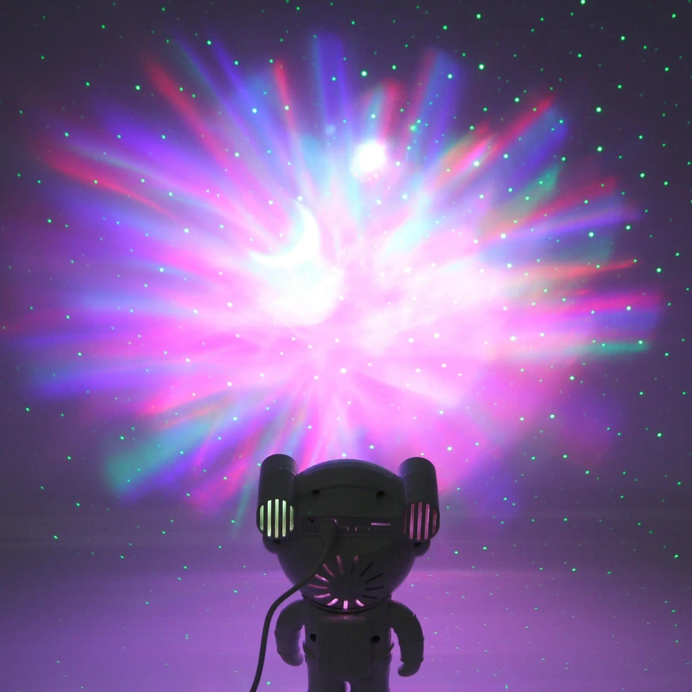 Световой прибор Лазер «Космонавтика» 20*11,5*10 см, Bluetooth, TF Card, пульт д/у, питание от USB (Type-C)