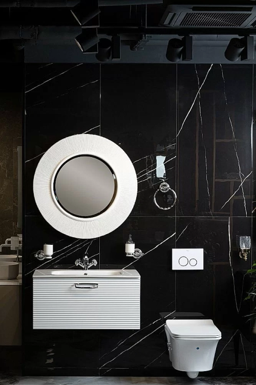 Зеркало Armadi Art SHINE 528-W light 82 белое