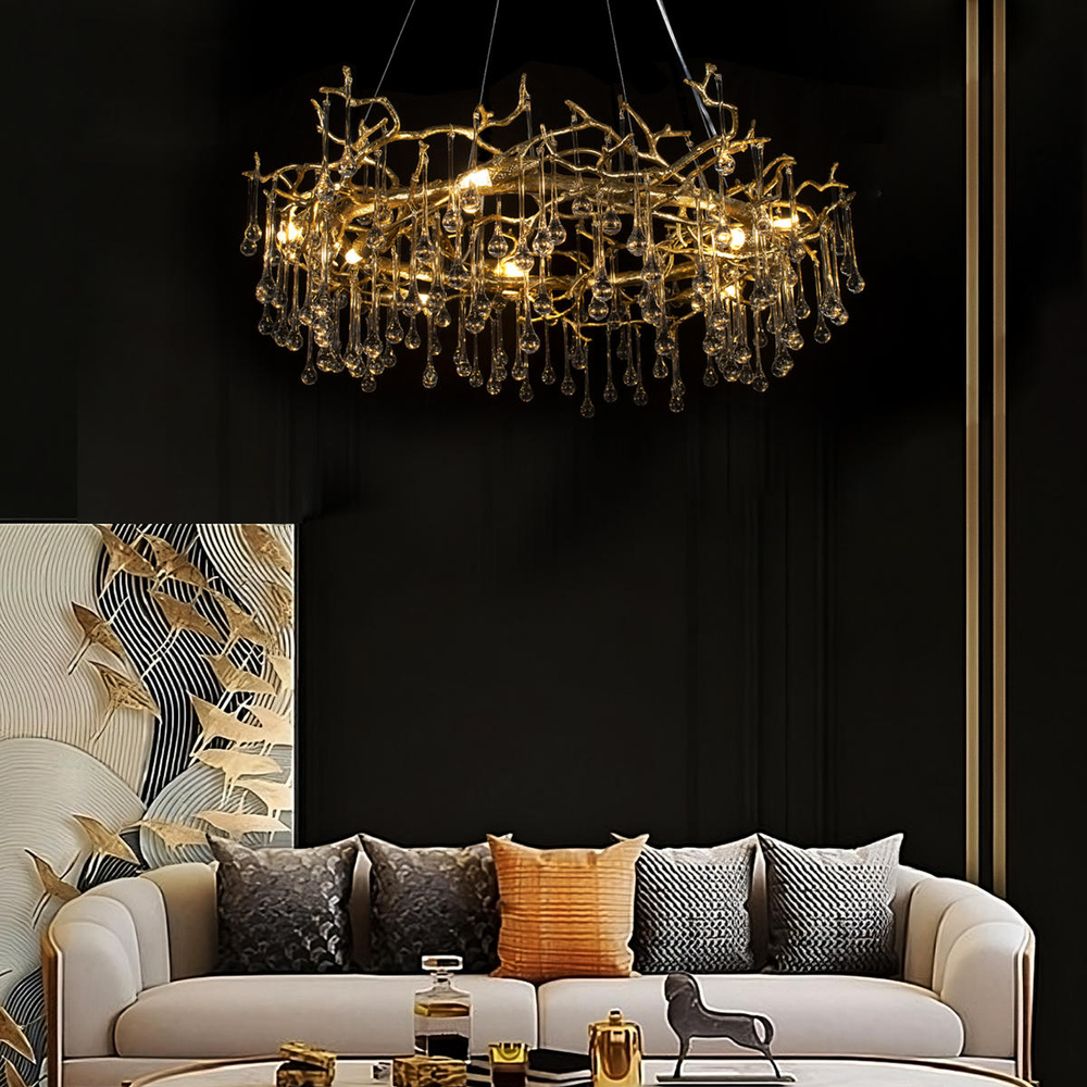 10068/800 GD Подвесная люстра LOFT IT Bijout