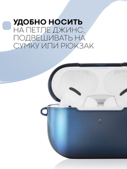 Чехол КАРТОФАН для Apple AirPods Pro (арт. AIRPRO-TPU-PC-BLUE)