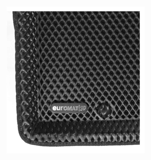 Коврики салона для HYUNDAI Elantra (2016-) Euromat 3D EVA черные Арт EM3DEVA-002702