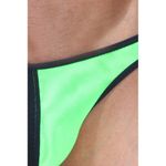 Мужские трусы слипы черно-зеленые Cosmos Colors RS10BBG