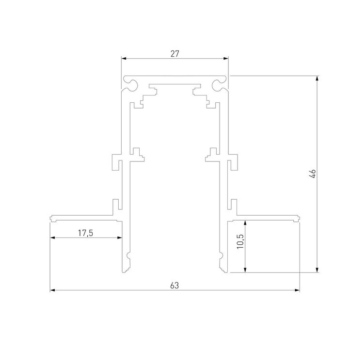 Встраиваемый шинопровод Elektrostandard Slim Magnetic 85210/00 a067503