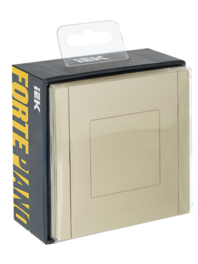 FORTE&PIANO Заглушка с суппортом FP441 ваниль IEK