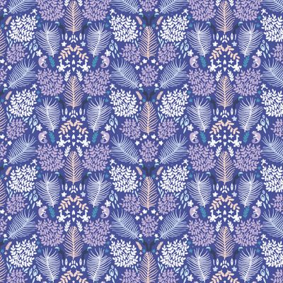 Сиреневые тропики. Листья, обезьяны, джунгли. Мужской принт