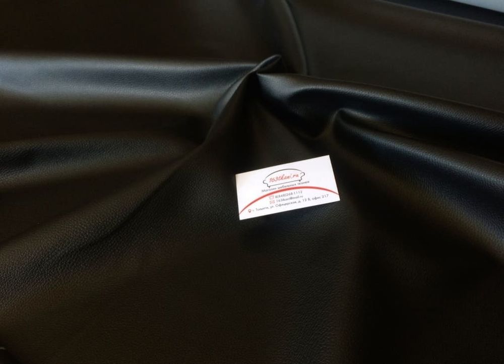 Искусственная кожа 24 т60 черная матовая