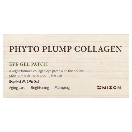 Mizon, Phyto Plump Collagen, гель-патч для кожи вокруг глаз, 60 патчей
