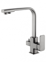 Смеситель для кухни с подключением фильтра WONZON & WOGHAND, Темный графит (WW-88458004-BGM)