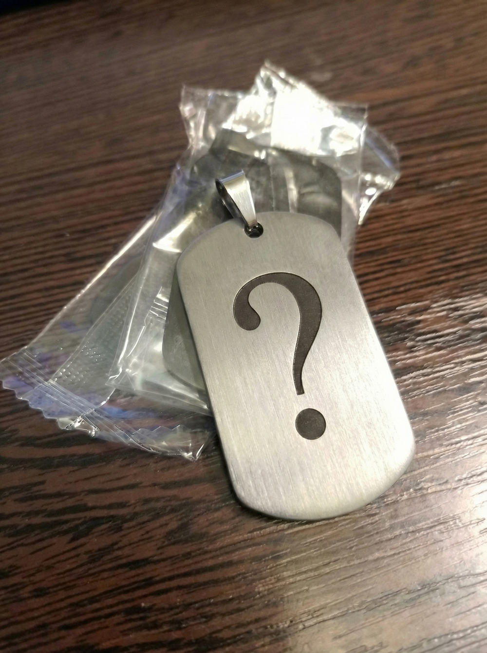 Жетон. Стальной сатин. Под заказ