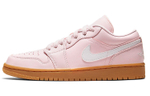 Jordan Air Jordan 1 low "pink gum" Shock Absorption Anti-slip Wear Low Help Vintage Basketball Shoes Women's Pink