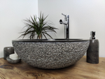 Раковина из мрамора Bowl Dotted Black BM-60027 45*45*17
