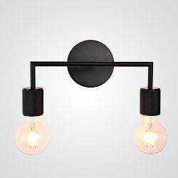 Бра Rh Utilitaire Double Sconce Black By Imperiumloft