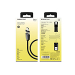 Кабель USB - Lightning BOROFONE BU1 магнитный (черный) 1м