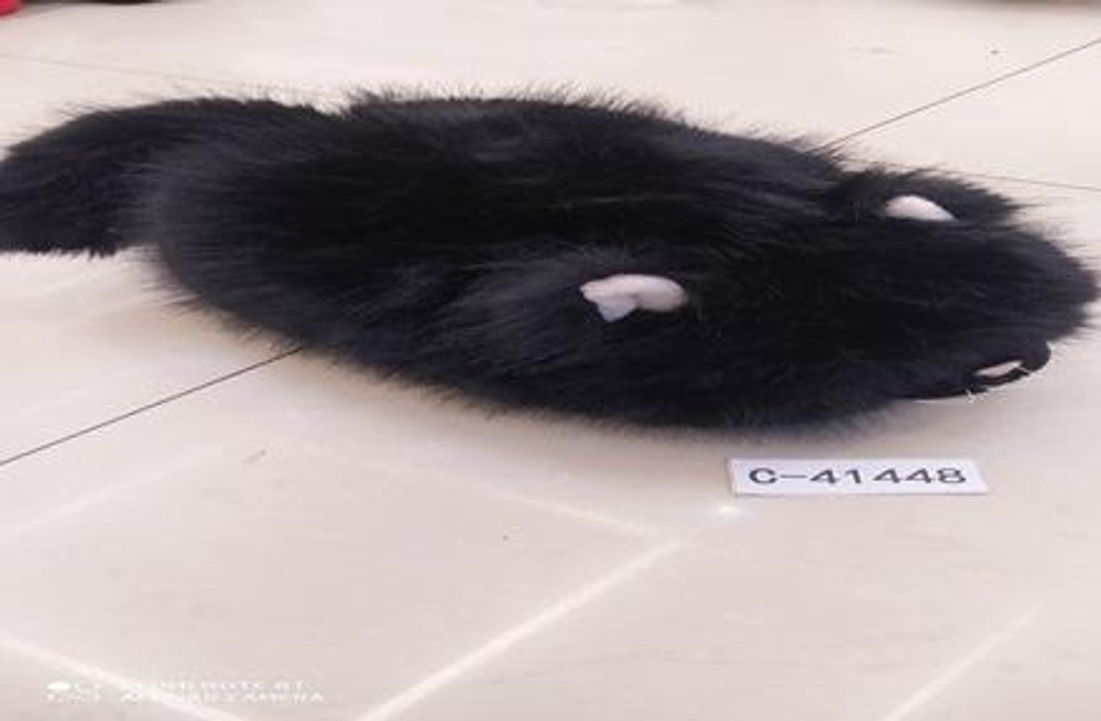 Мягкая игрушка Кошка подушка черная 29 см, C-41448