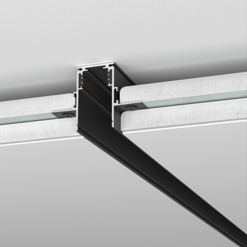 Slim Magnetic Шинопровод встраиваемый под ГКЛ 12,5мм черный (3м) 85208/00 85208/00