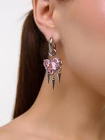 Серьги "Pink soul 4 Thorns" Silver