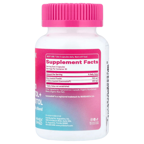 Pink Stork, соотношение мио-инозитола и D-хироинозитола 3,6:1, 60 капсул