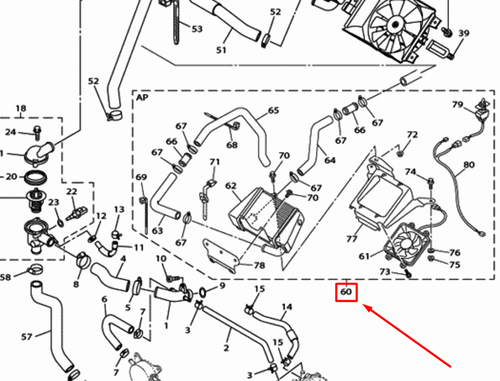 8KW-W1246-00-00 RADIATOR KIT ASSY, WATER