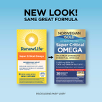 Renew Life, Norwegian Gold®, Super Critical Omega™, максимальная сила действия, 30 капсул из рыбьего желатина