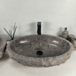 Раковина из мрамора ПАРА! Erozy Grey EM-64669 61*42*16 0189