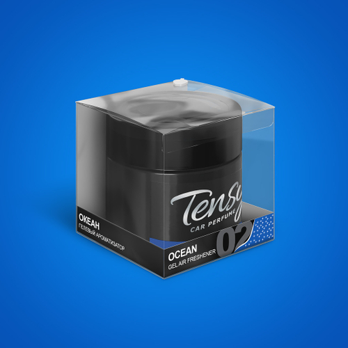 Ароматизатор "Tensy" на панель банка с проб. Океан (40шт/кор)