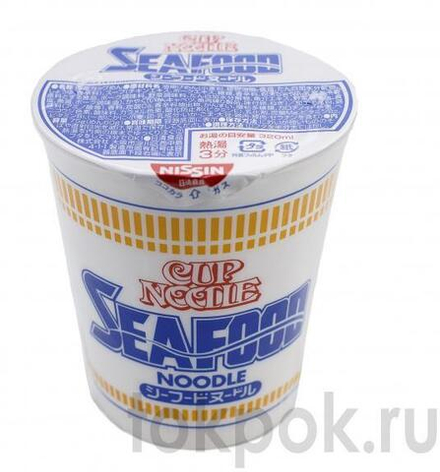 Лапша со вкусом морепродуктов Nissin Cup Noodle Seafood Noodle, 75 гр