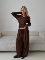 Трикотажный костюм Spring шоколад