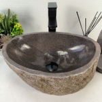 Раковина из речного камня RS-65206 45*32*15 0856