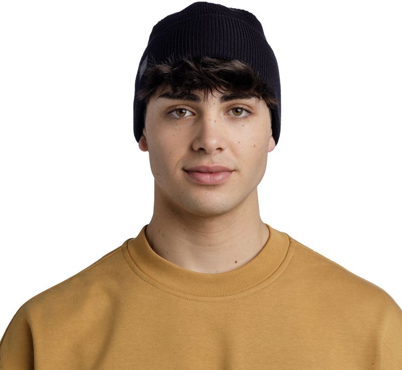 Шапка Buff Crossknit Hat Solid Black Фото 3